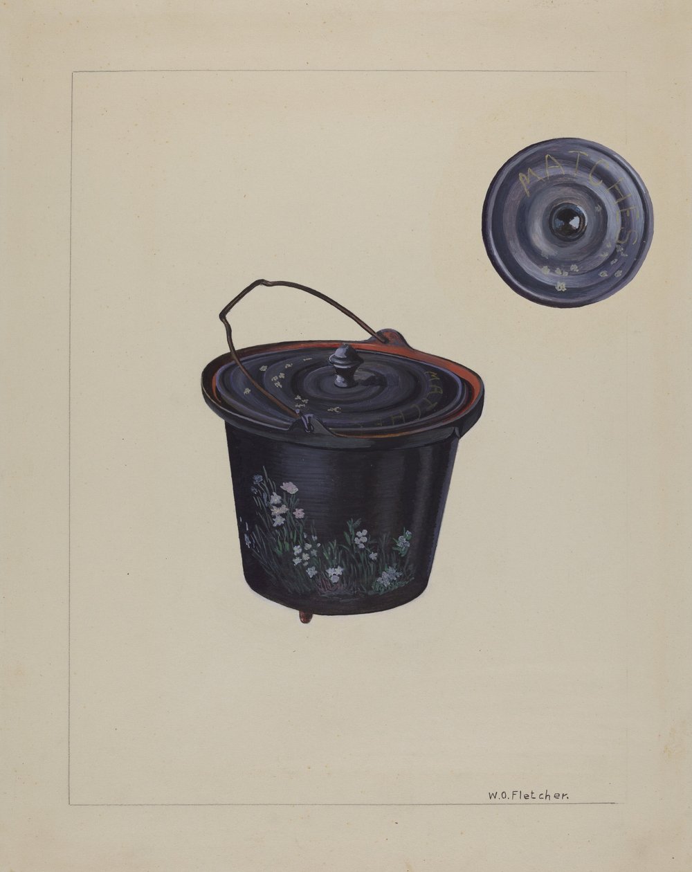 Bollitore di ferro giocattolo per bambini, c. 1937 da William O. Fletcher