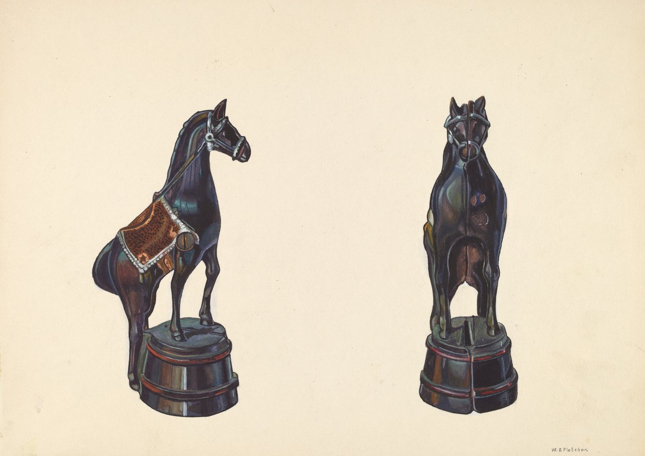 Cavallo su barile, c. 1938 da William O. Fletcher