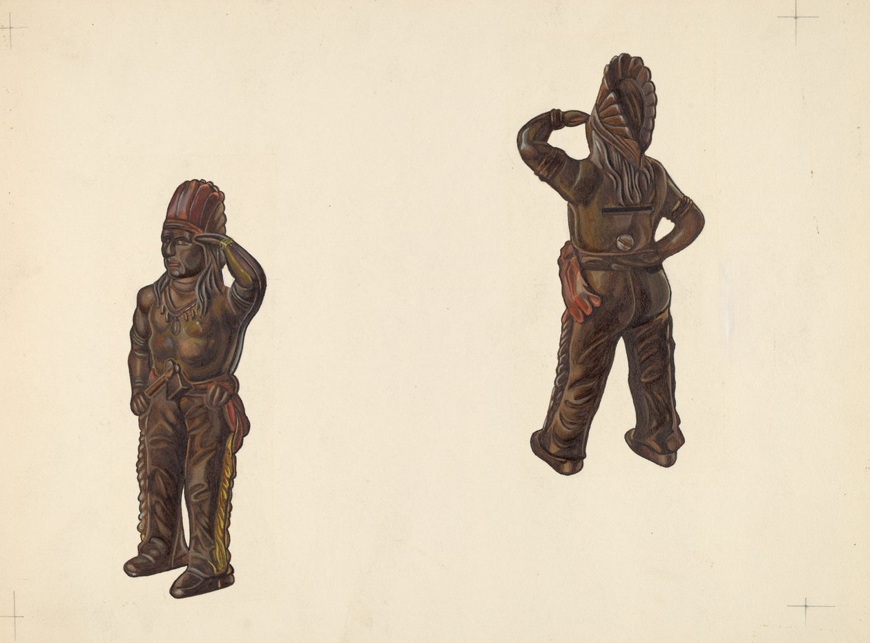 Banca delle monete del capo indiano, c. 1938 da William O. Fletcher