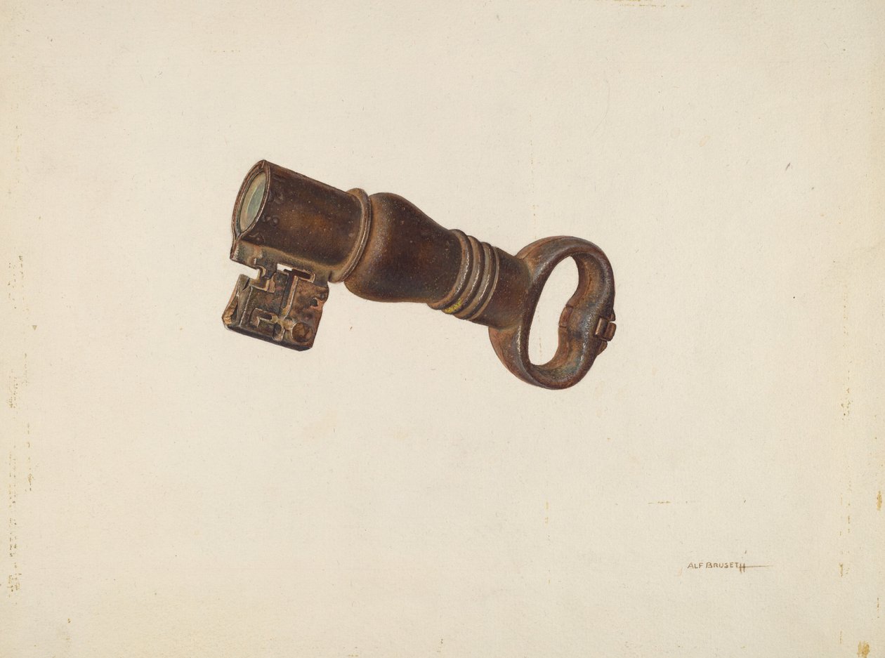 Salvadanaio a forma di chiave, c. 1940 da William O. Fletcher