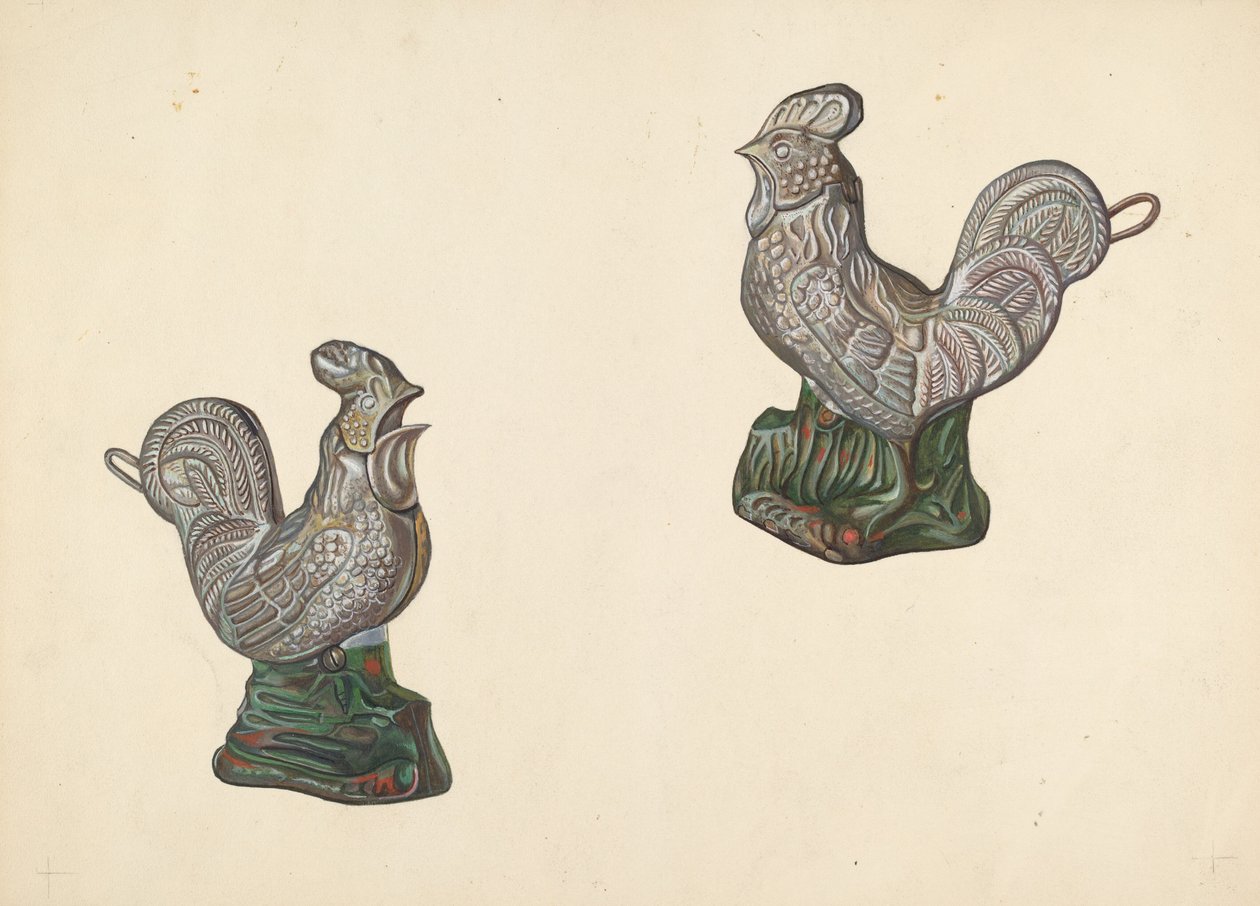 Salvadanaio a Forma di Gallo, c. 1938 da William O. Fletcher