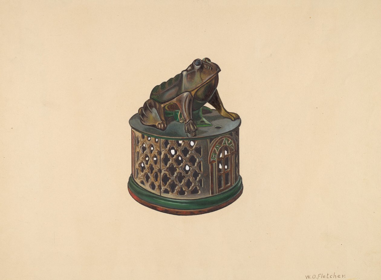 Banca giocattolo: Rana, c. 1938 da William O. Fletcher