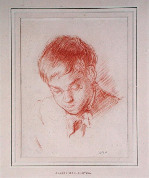 Ritratto di Albert Rothenstein (Rutherstone) da William Orpen
