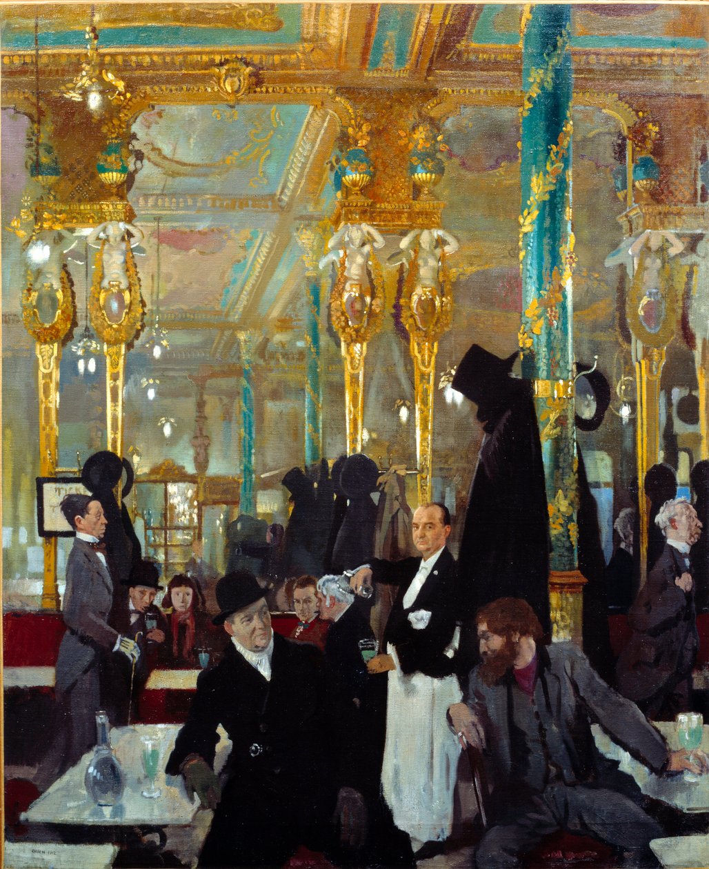 Il caffè reale a Londra da William Orpen