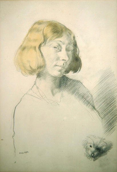 Vera Hone e il suo cane, c.1912 da William Orpen