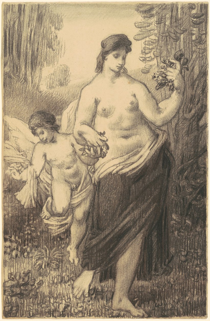 Nudo che Cammina con Cupido da William P. Babcock