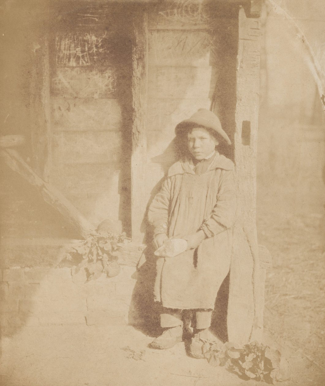 Ragazzo che sbuccia la rapa, c. 1854 (foto) da William P Sherlock