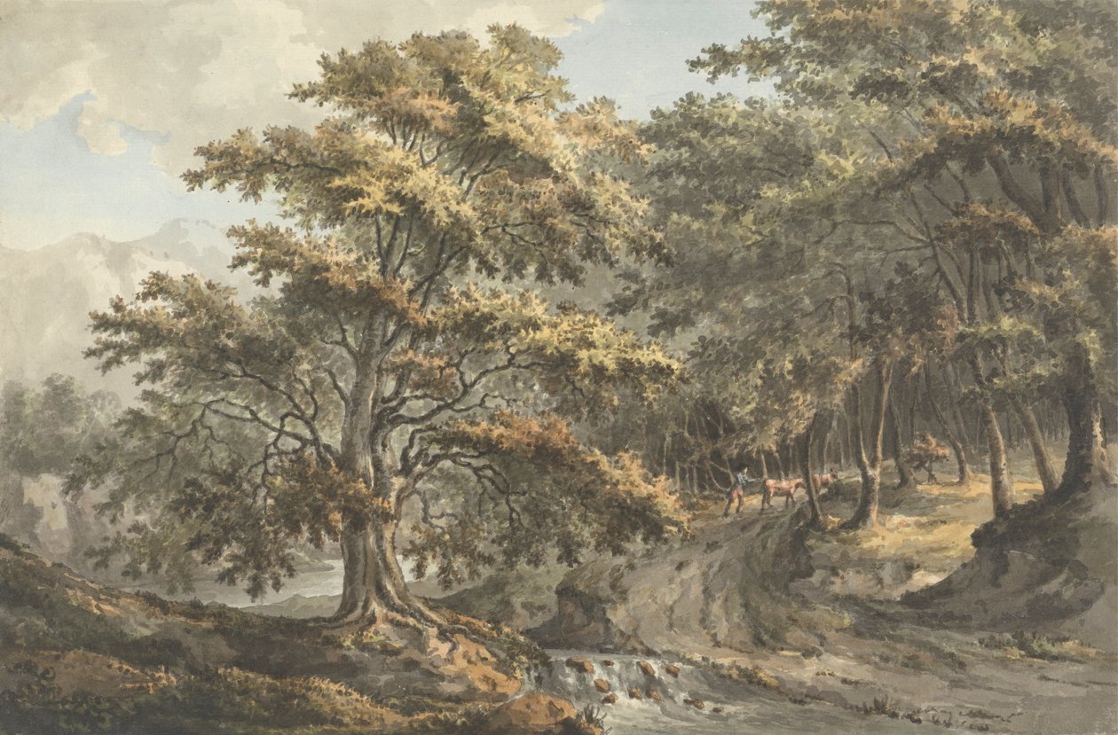 Paesaggio con Fiume e Mandriano sullo Sfondo da William P. Sherlock