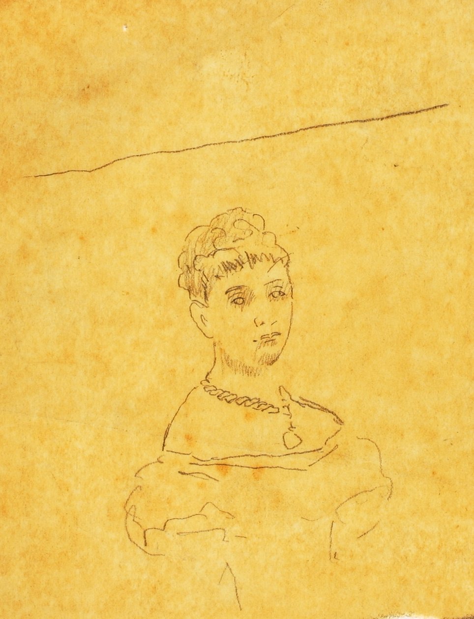Dama in abito da sera con figura di Venere di Milo da William Page