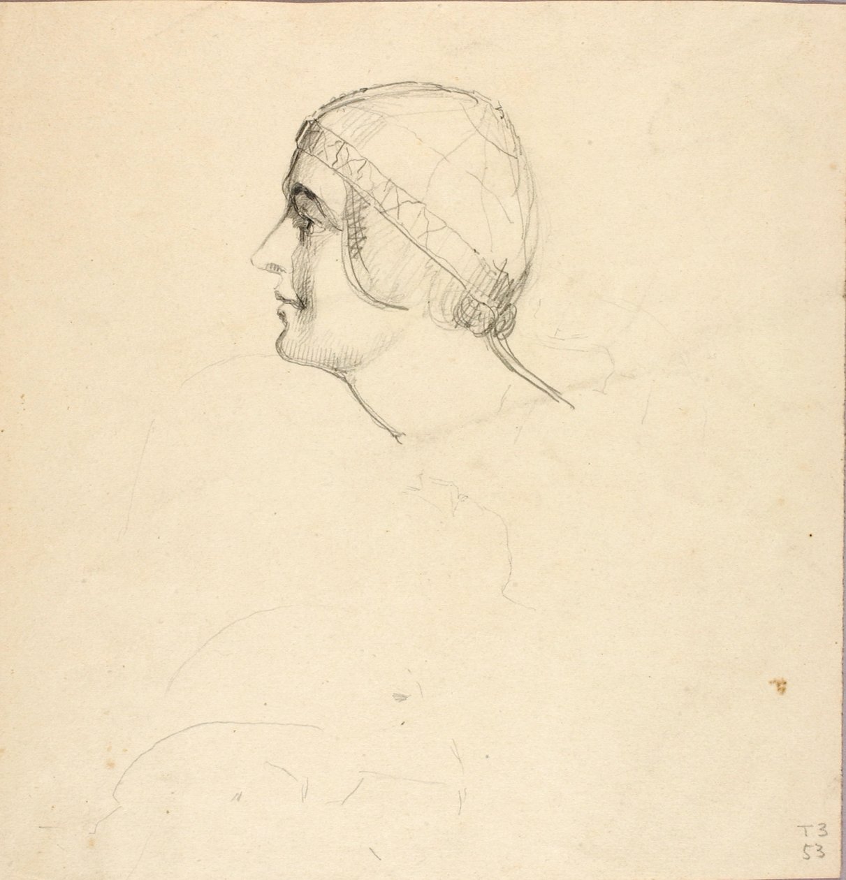 Profilo di una testa femminile ideale da William Page
