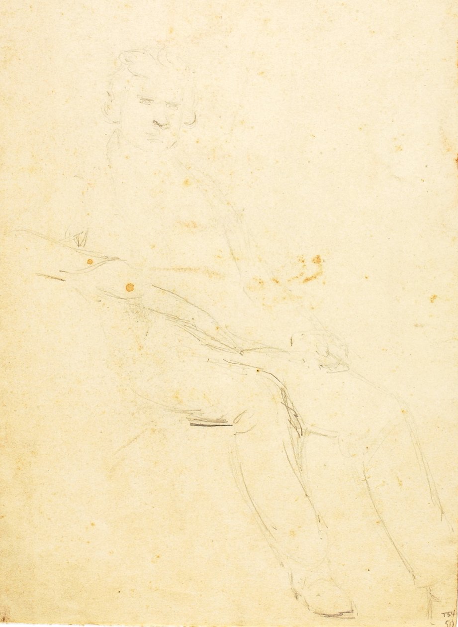 Figura maschile seduta da William Page