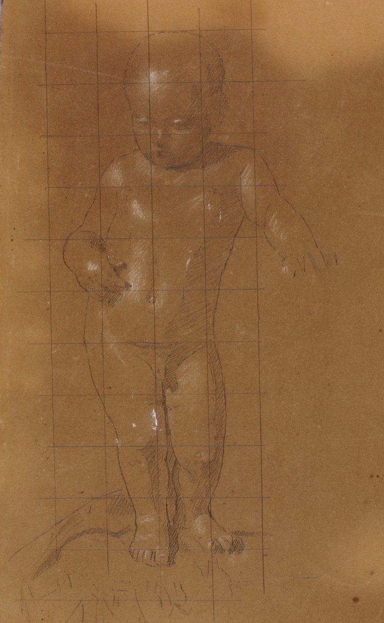 Bambino nudo in piedi da William Page