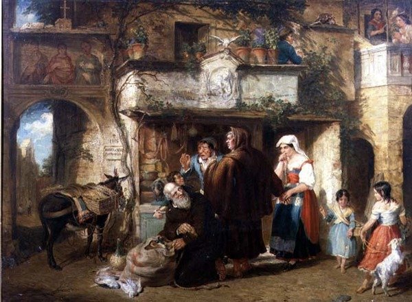 Servizio per il Convento. Baciando la frusta e gettando polvere negli occhi da William Parrott