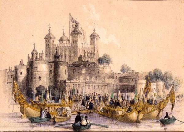 Imbarco del Right Hon. il sindaco alla Torre di Londra da William Parrott