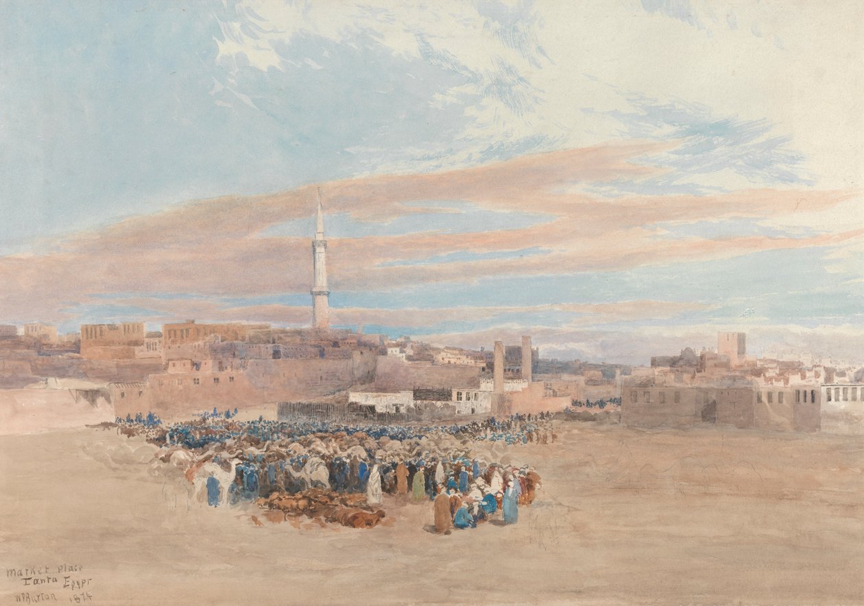 Il Mercato, Tanta, Egitto da William Paton Burton
