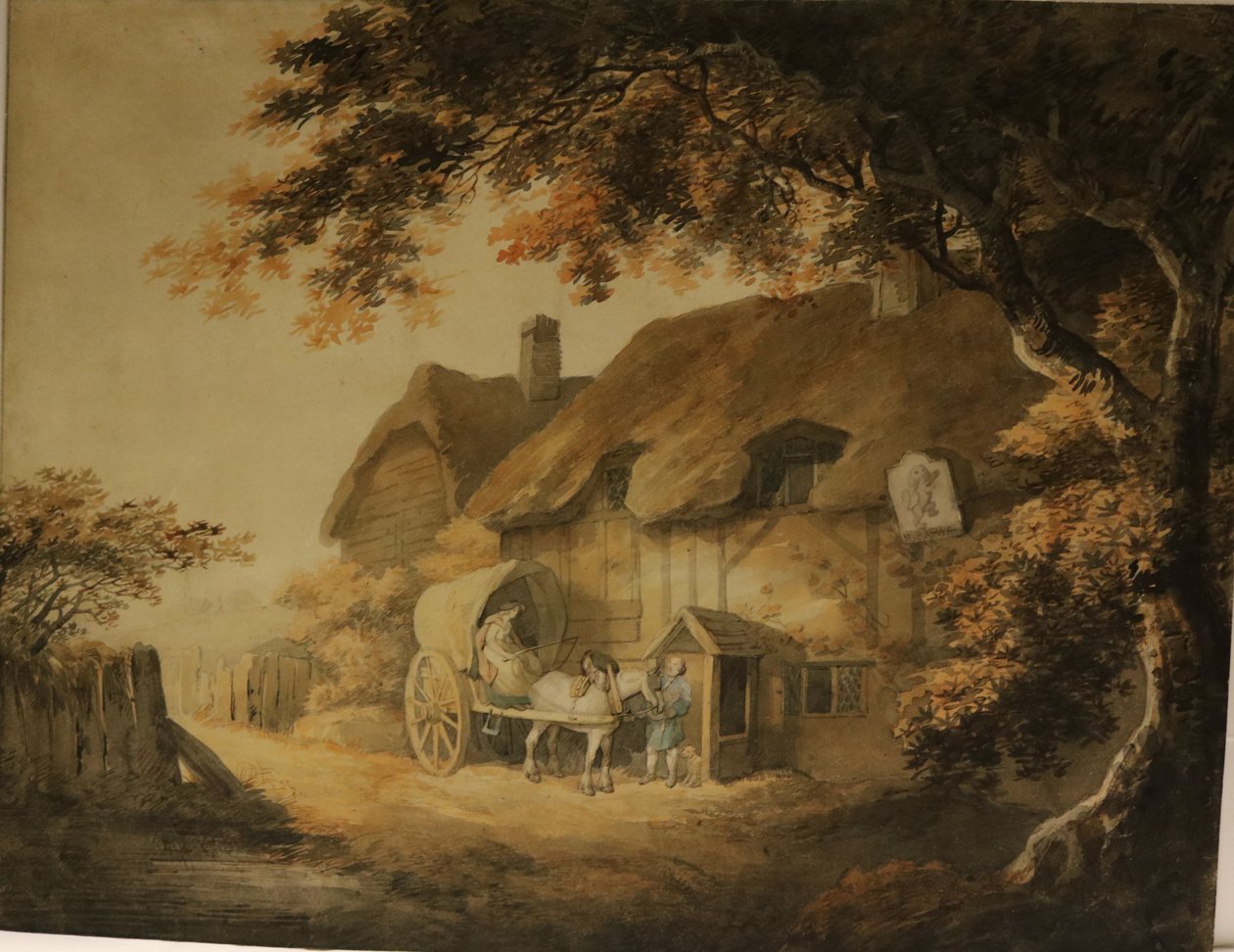 Una locanda lungo la strada, c.1800 da William Payne