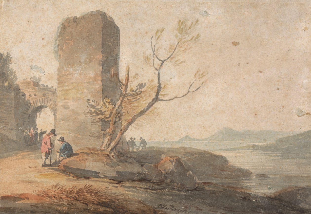 Figure presso un arco in rovina da William Payne
