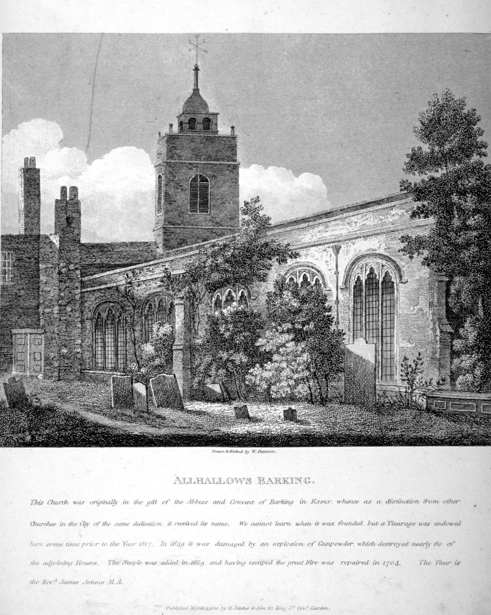 Chiesa di All Hallows-by-the-Tower, Londra da William Pearson