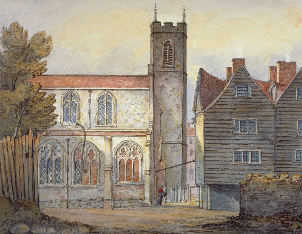 Chiesa di Santa Caterina presso la Torre, Stepney, Londra, 1815 da William Pearson