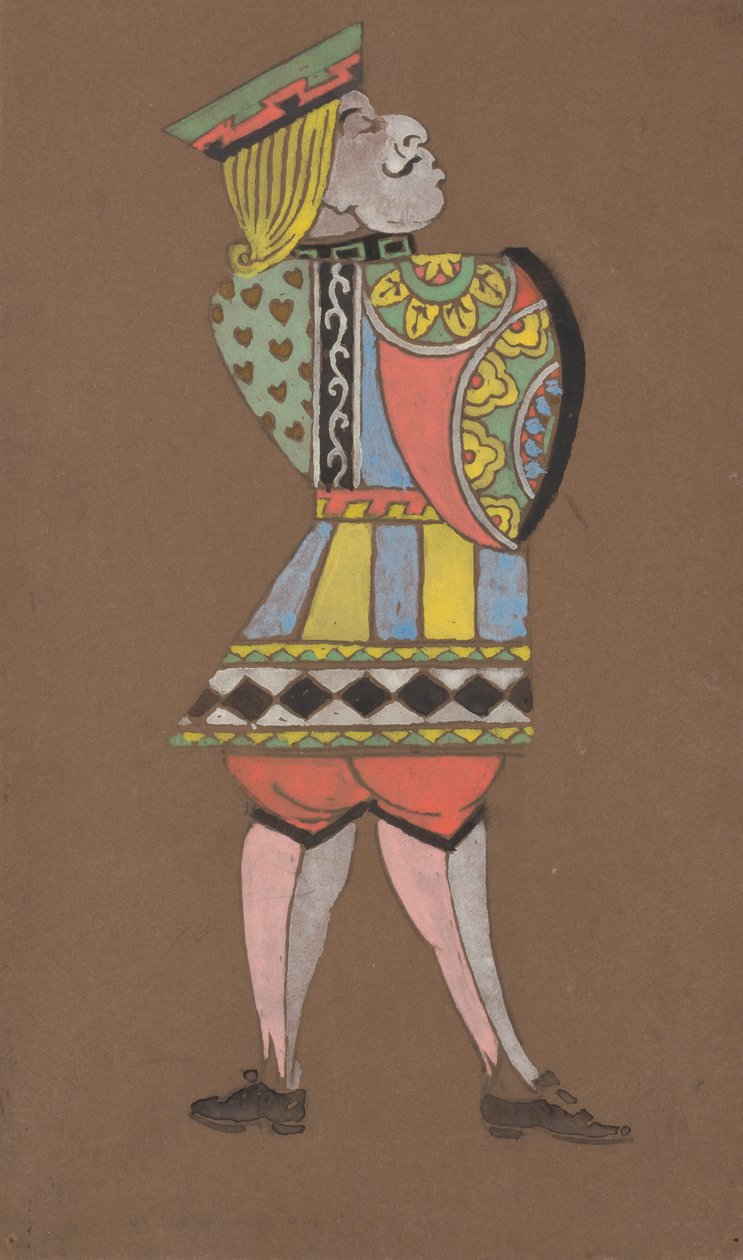 Costume del Fante di Cuori per Alice nel Paese delle Meraviglie da William Penhallow Henderson
