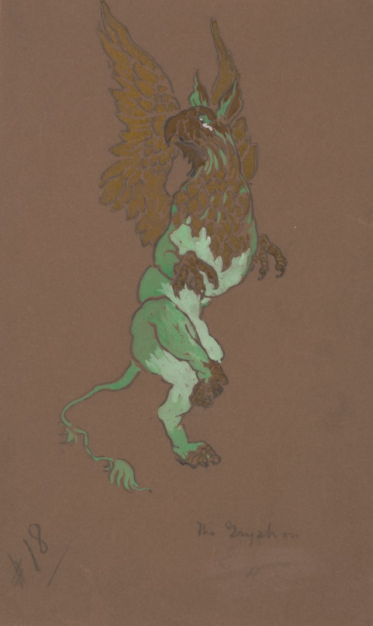 Costume del Grifone per Alice nel Paese delle Meraviglie da William Penhallow Henderson