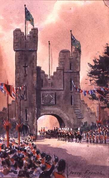 La Regina Vittoria sfila per Dublino da William Percy French