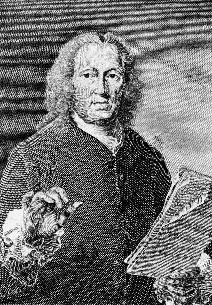 Richard Leveridge, c.1760 da William Pether