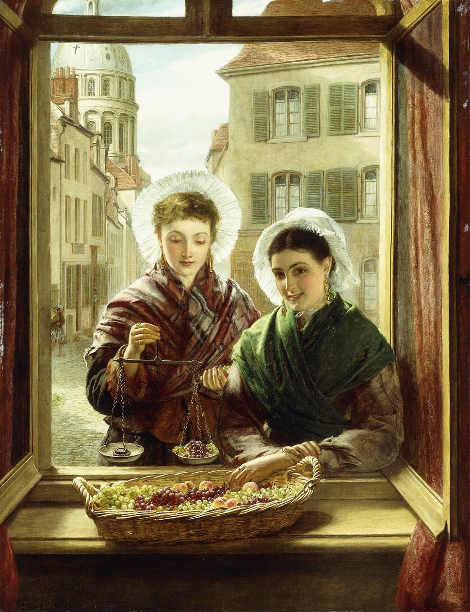 Alla mia finestra, Boulogne, 1872 da William Powell Frith