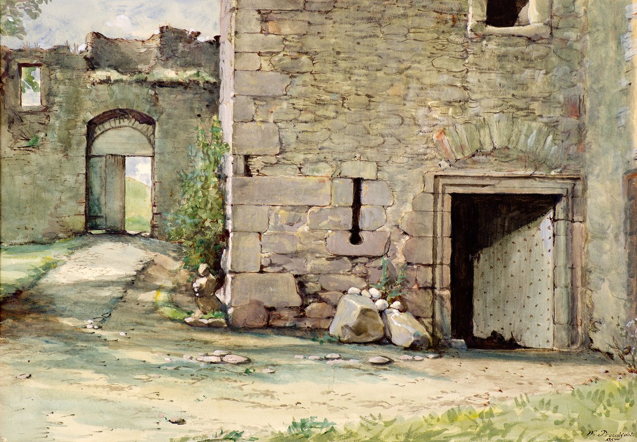 Il cancello ovest, Castello di Mains da William Proudfoot