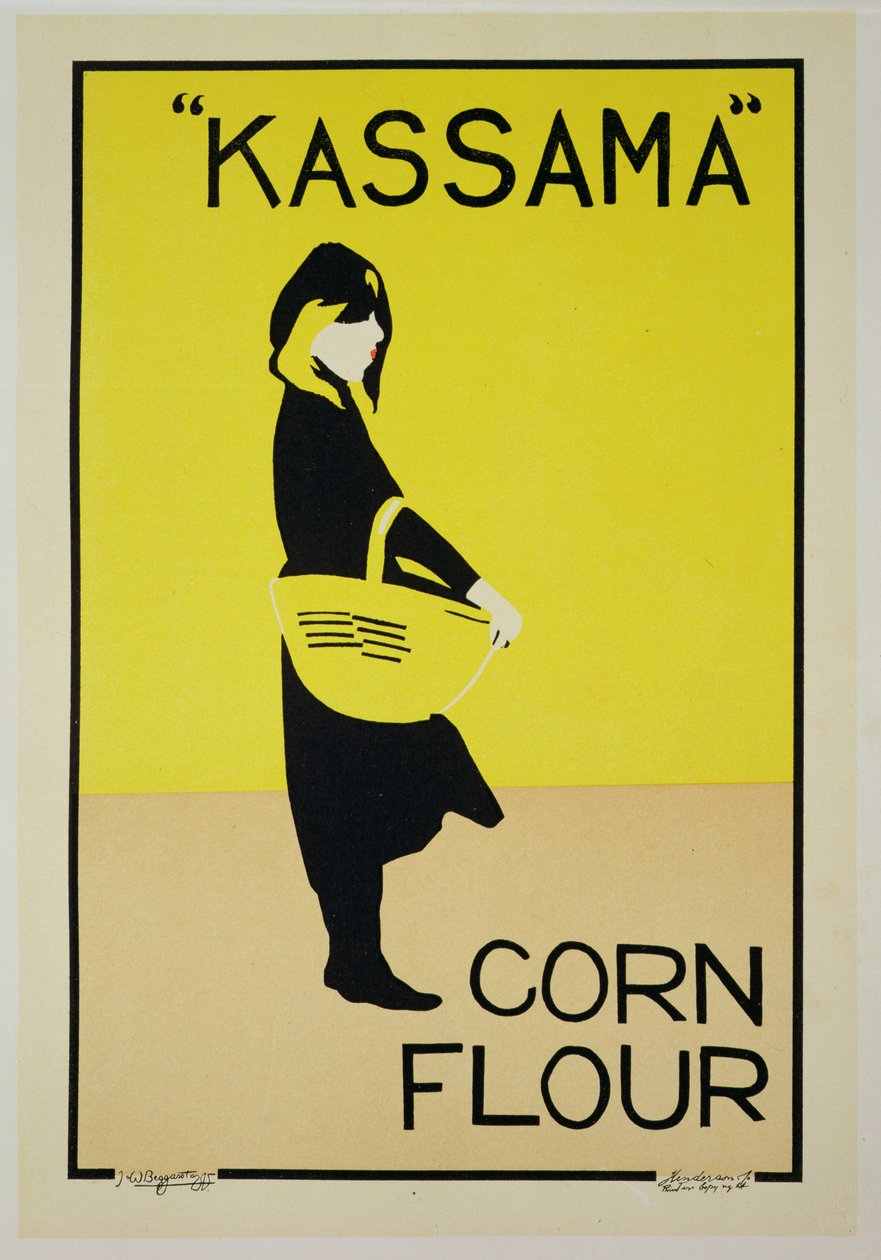Riproduzione di un poster pubblicitario 