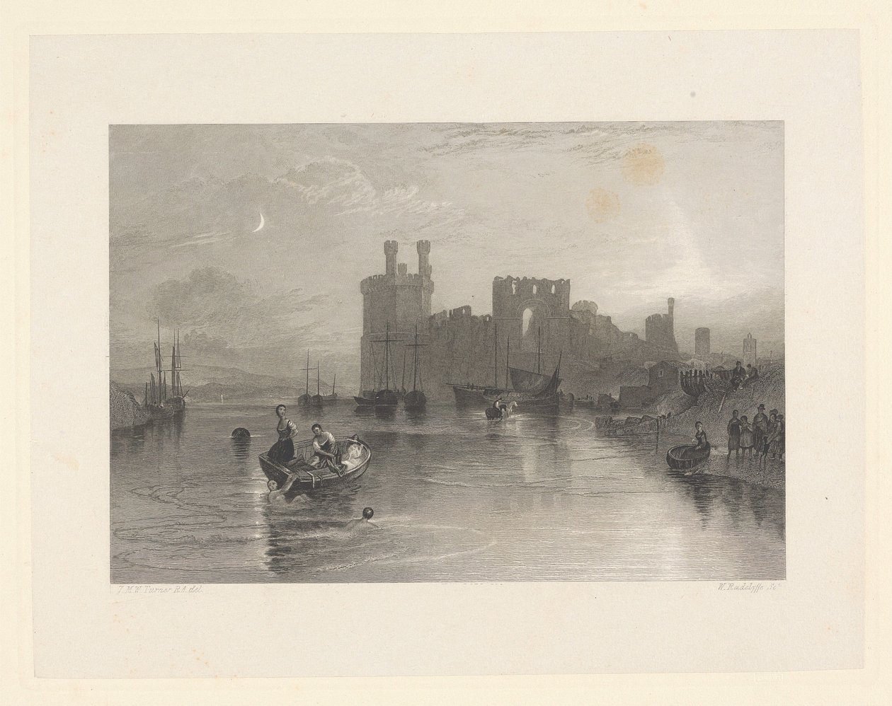 Castello di Caernarvon, Galles da William Radclyffe