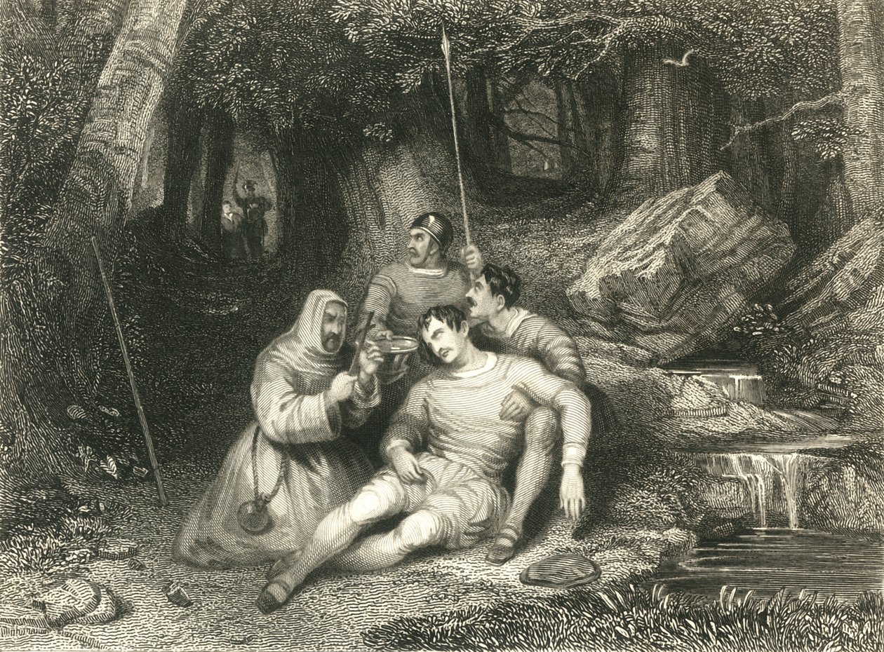 Morte di Llewellyn, c1836 da William Radclyffe