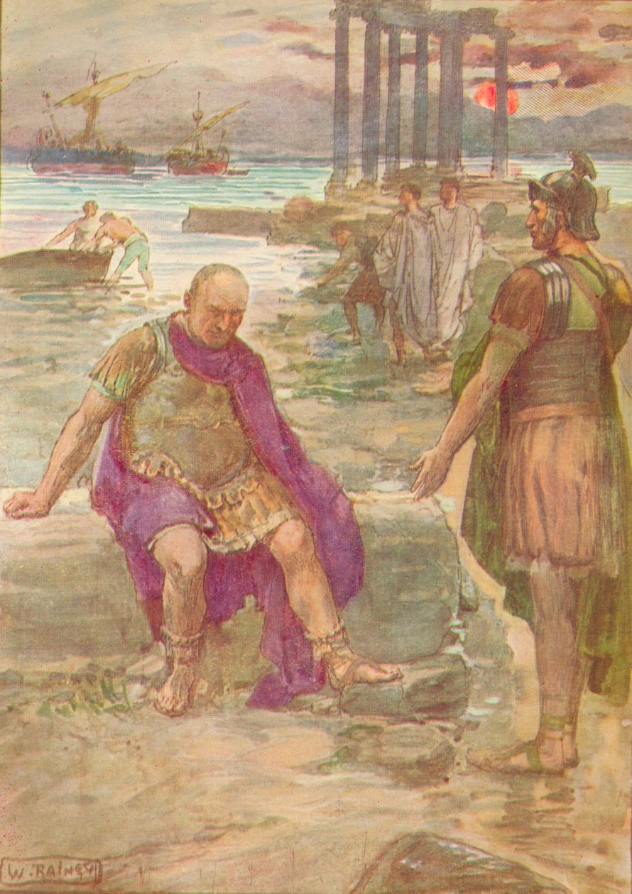 Gaio Mario seduto in esilio tra le rovine di Cartagine, c1912 da William Rainey