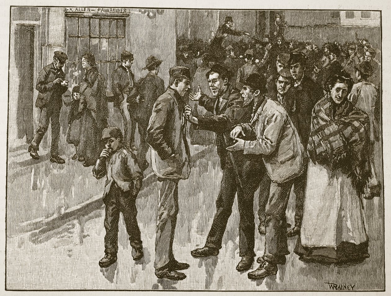 Lo sciopero di Preston, illustrazione da 
