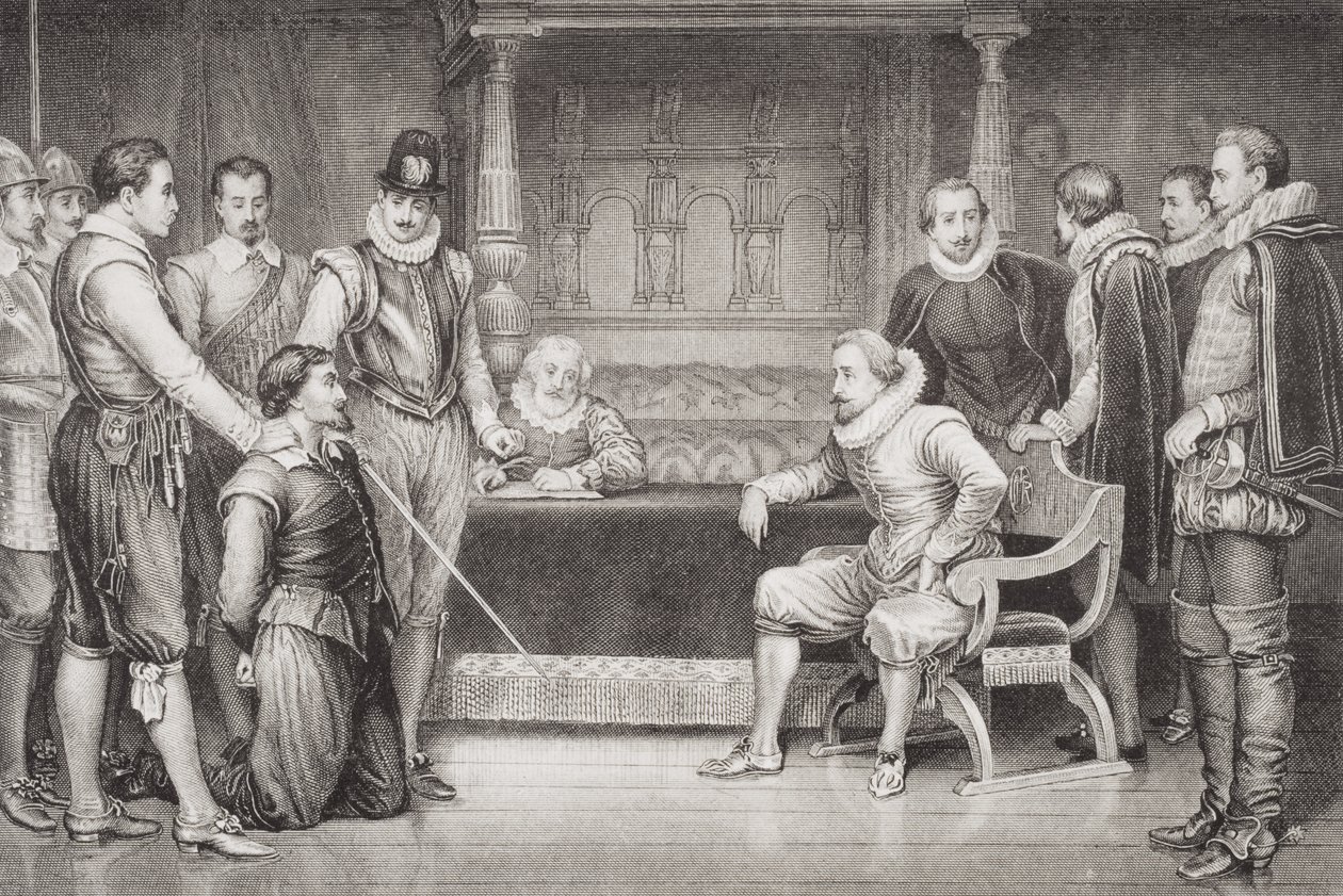 Guy Fawkes Interrogato Da Giacomo I E Il Suo Consiglio Nella Camera Da 