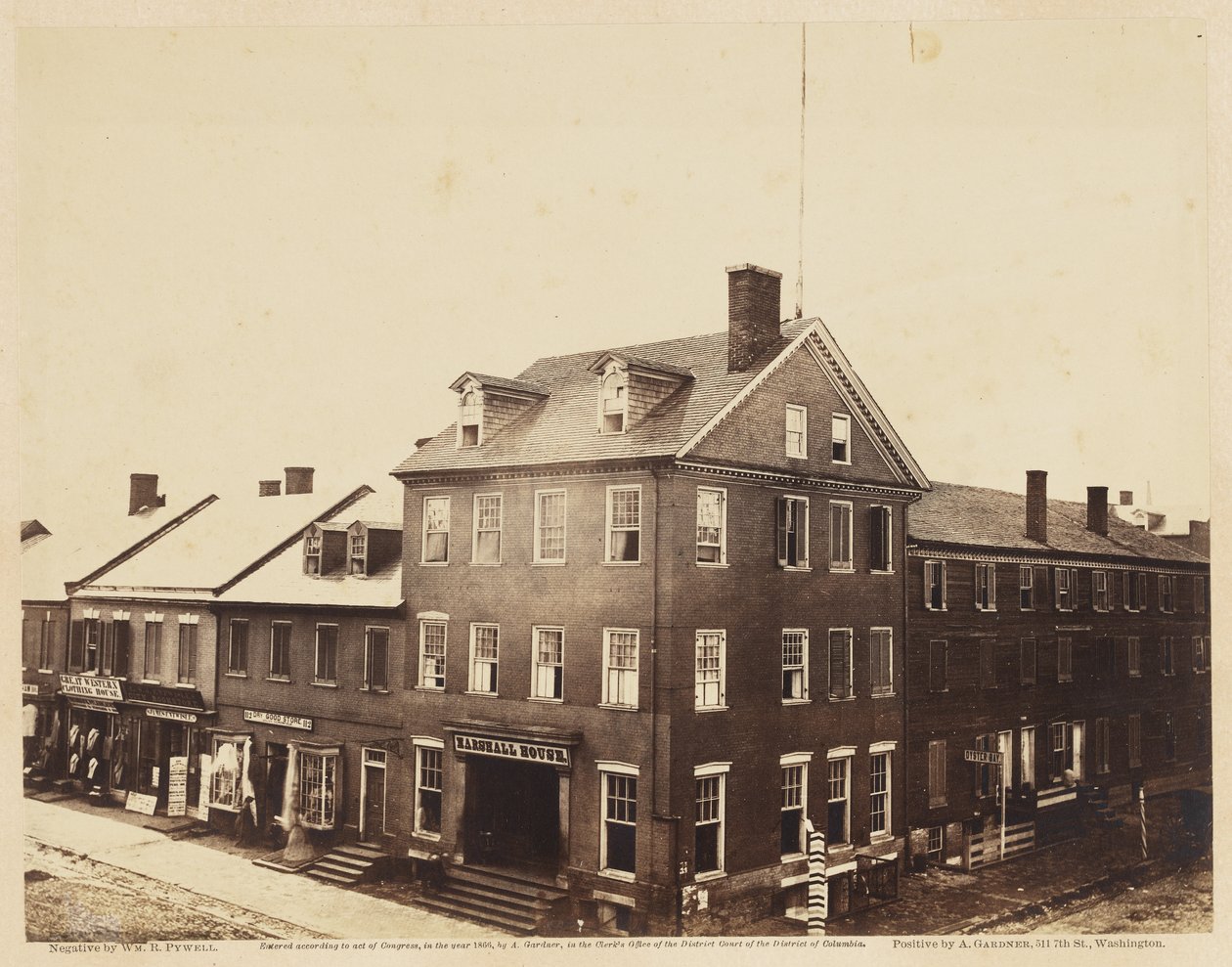 Marshall House, Alexandria, Virginia, agosto 1862 da William Redish Pywell