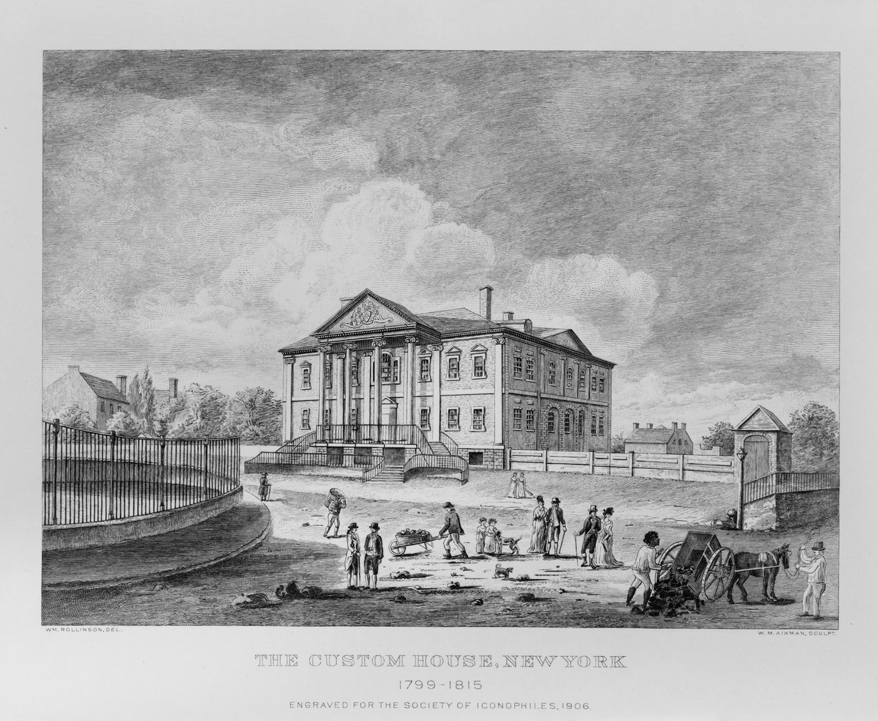 La Custom House, New York da William Rollinson