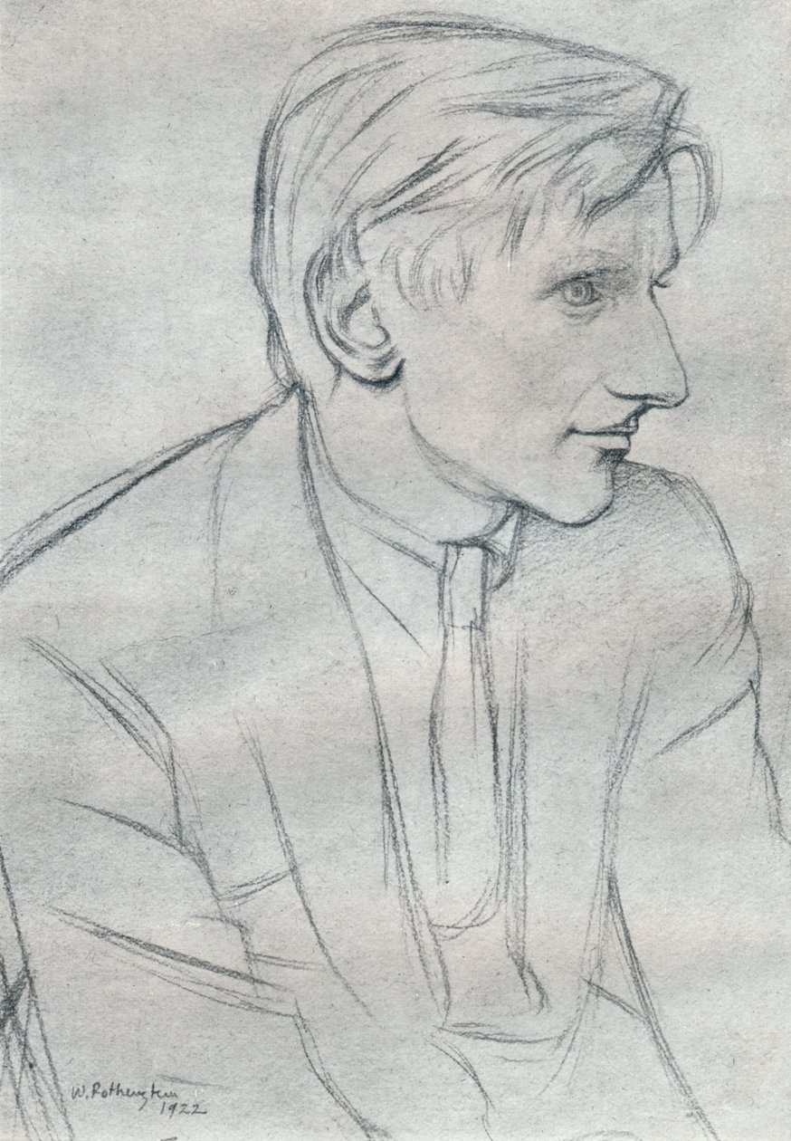 Edmund Charles Blunden 1896-1974 da William Rothenstein