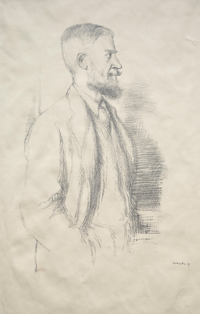 George Bernard Shaw, 1897 da William Rothenstein