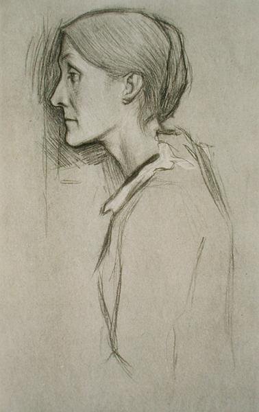 Ritratto di Julia Stephen (1848-95) da William Rothenstein