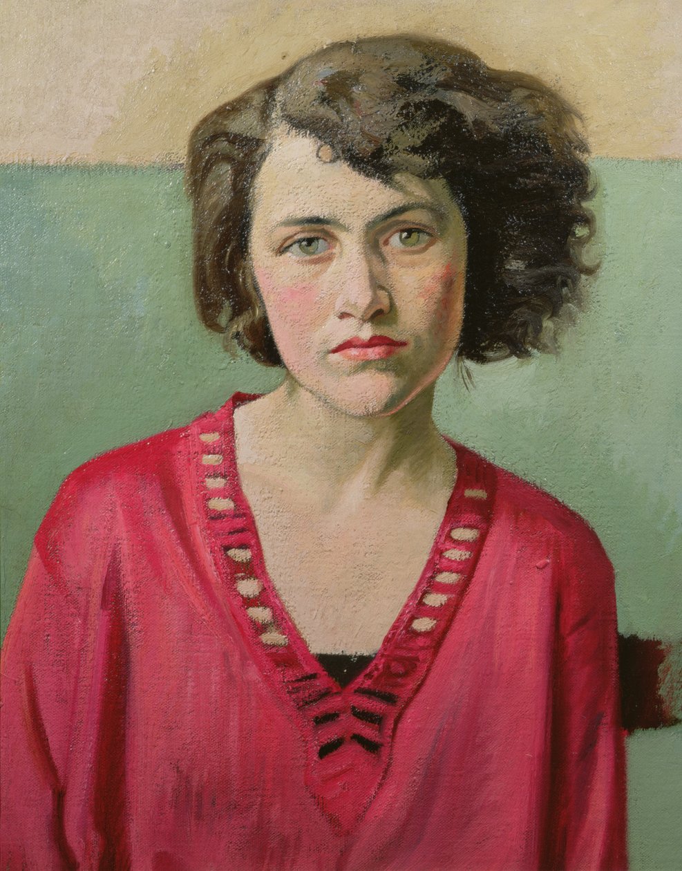 Ritratto di una ragazza in rosa da William Rothenstein