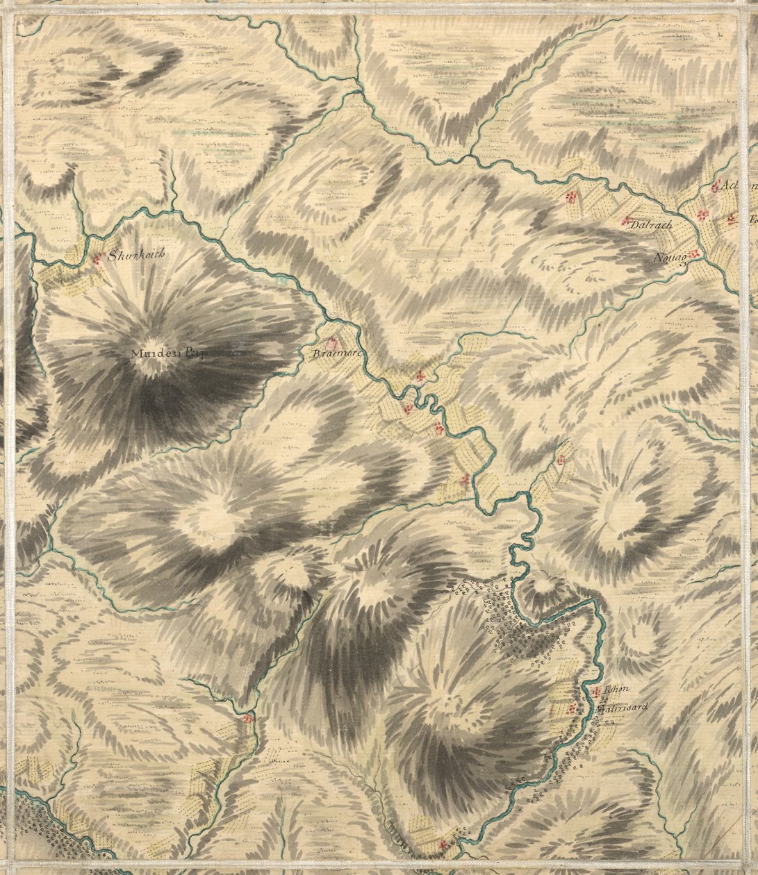 Dalnawhinny, Roy Military Survey of Scotland da William Roy