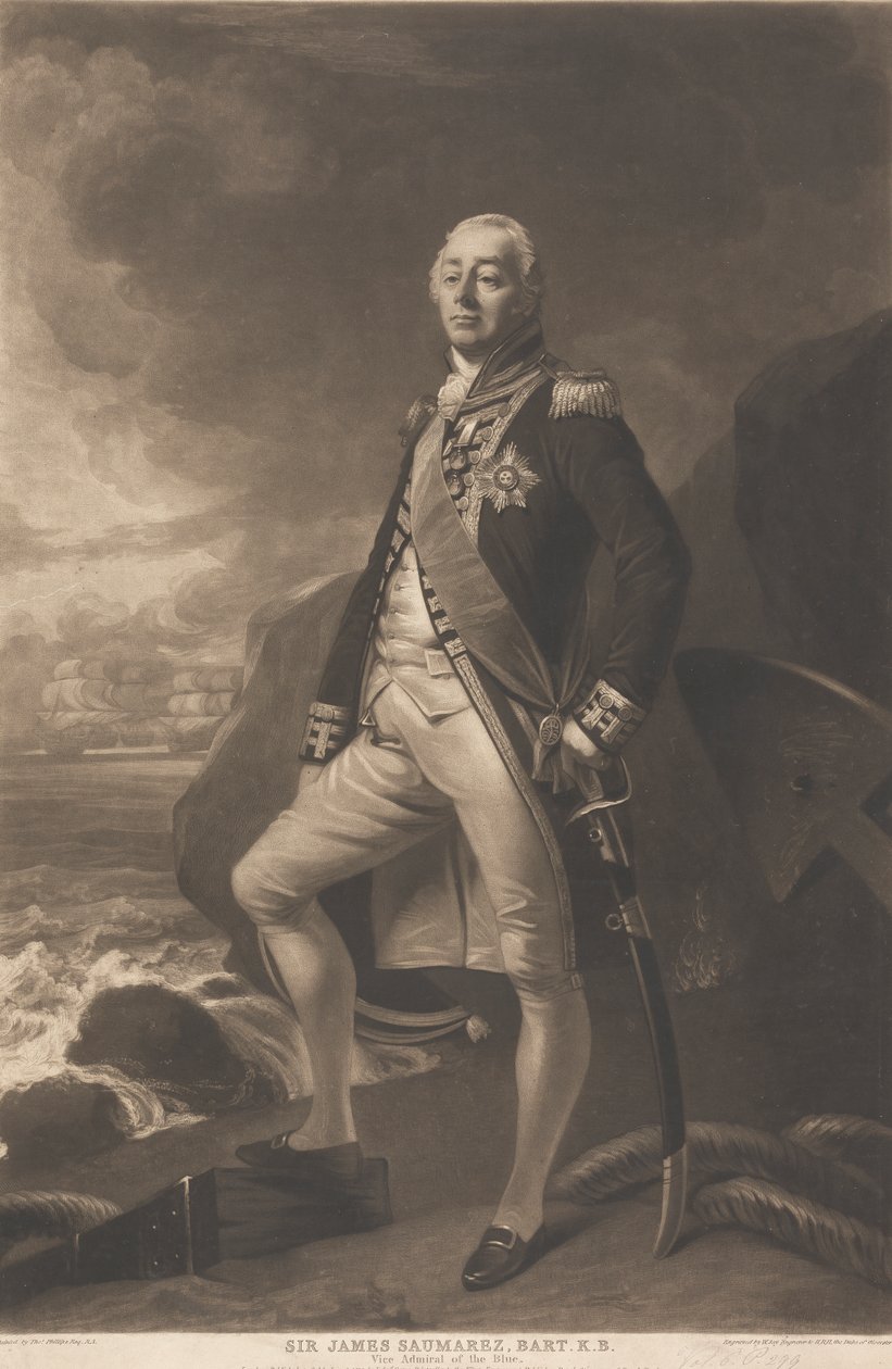 Sir James Saumarez, 1° Barone de Saumarez da William Say