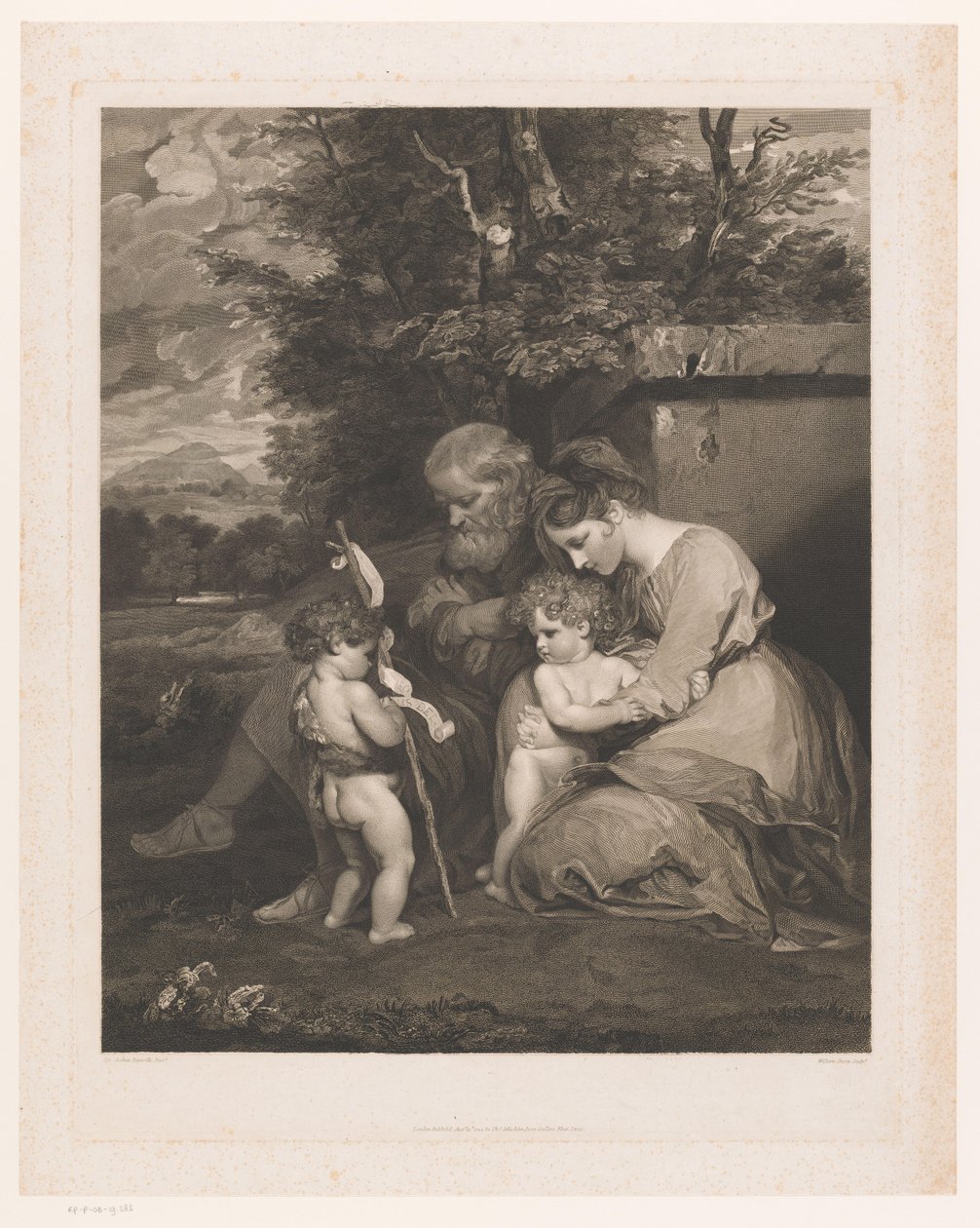 Sacra Famiglia con Giovanni Battista bambino da William Sharp