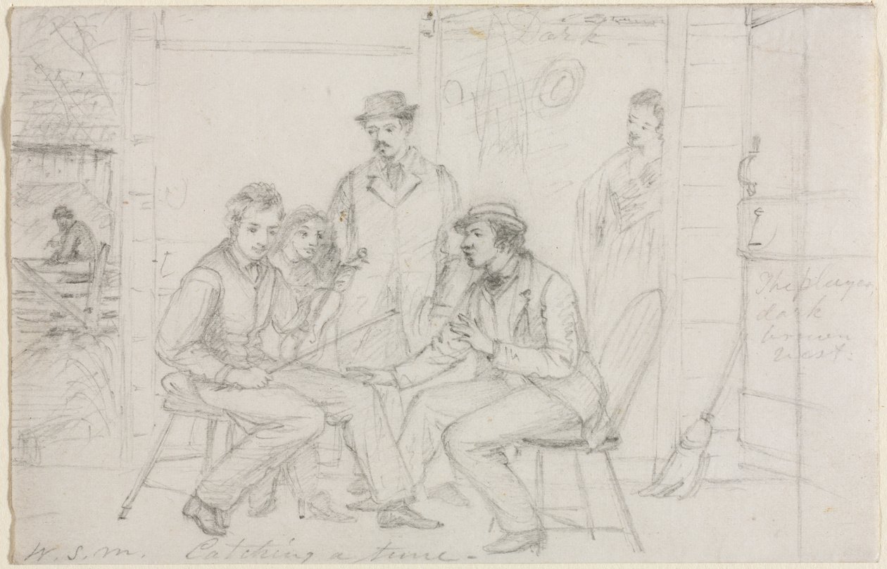 Catturare una melodia, probabilmente 1867 da William Sidney Mount