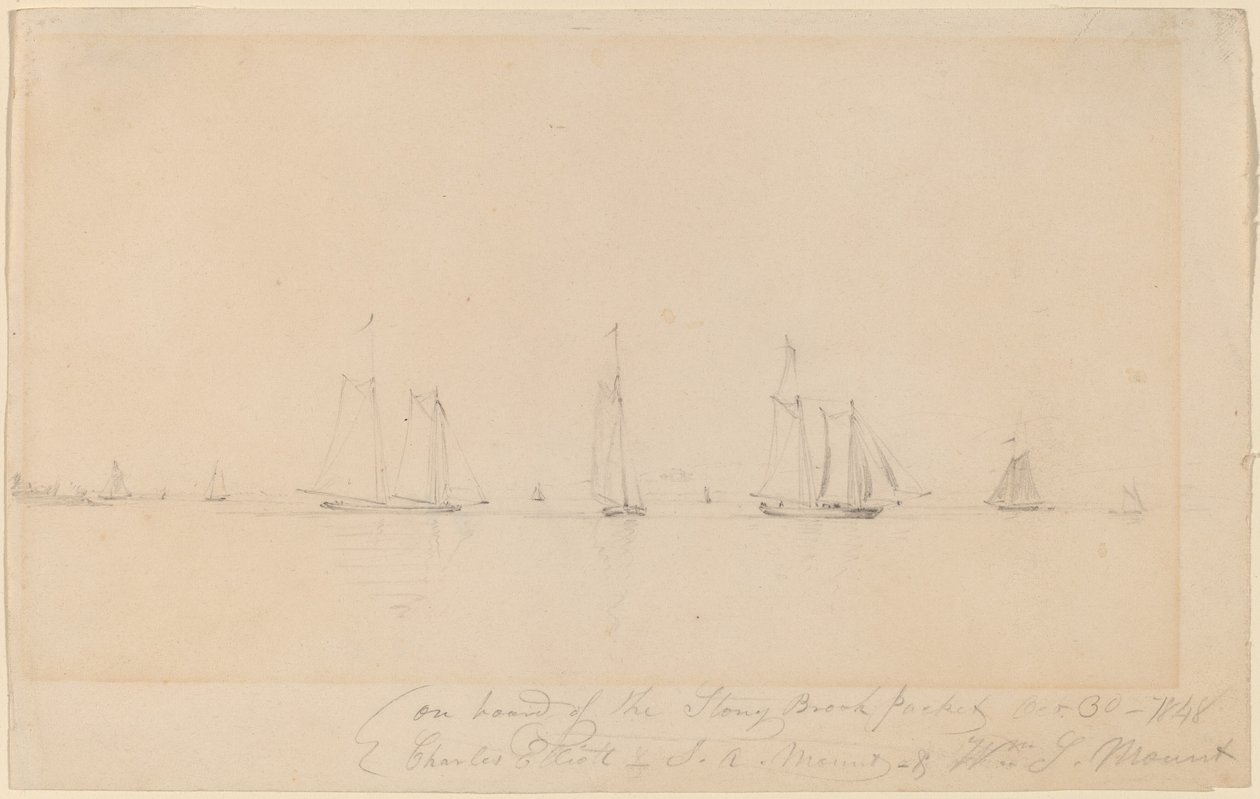 A bordo del Stony Brook Packet da William Sidney Mount