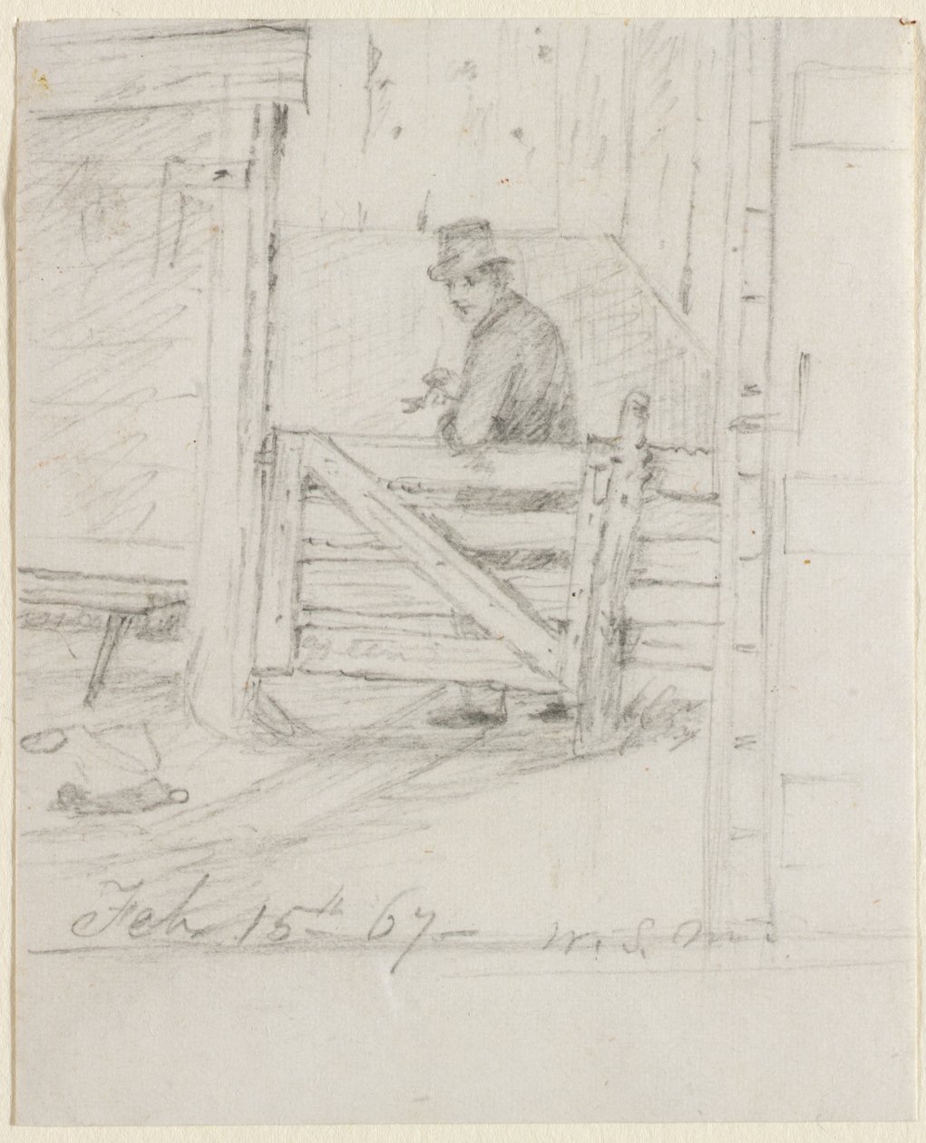 Riposo sulla Recinzione da William Sidney Mount