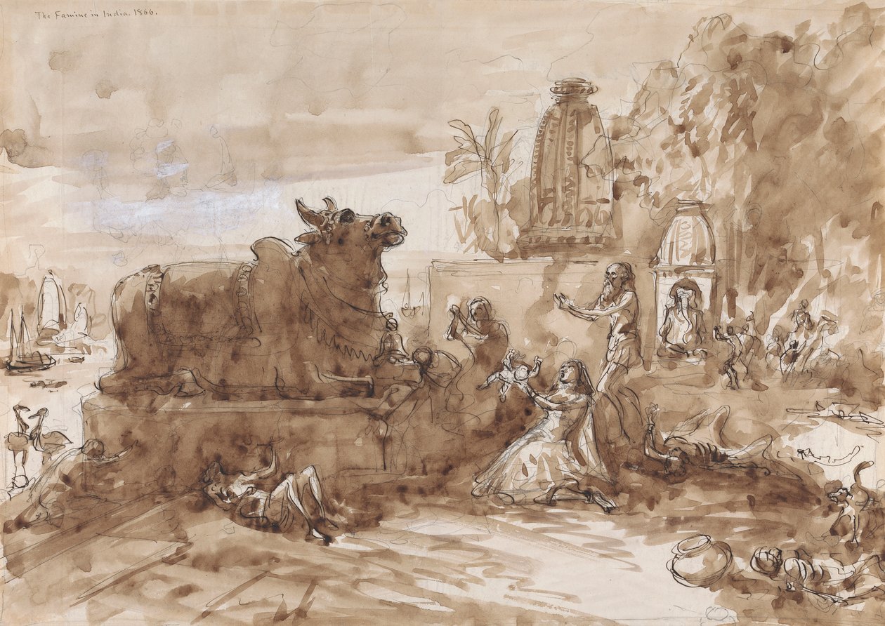 Carestia in India da William Simpson
