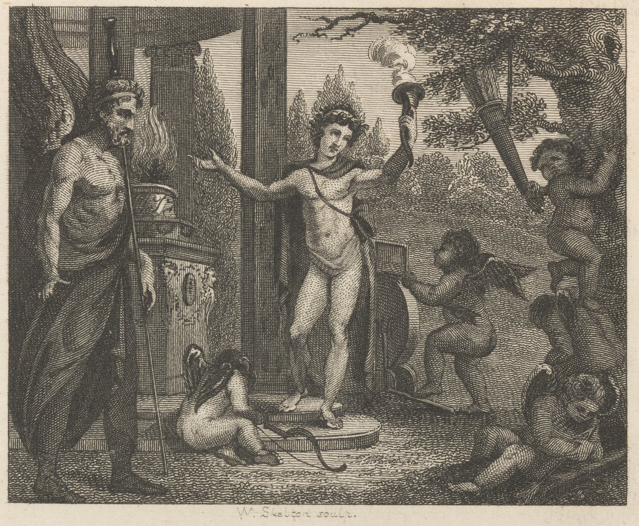 Cupido, Imene e Plutone da William Skelton