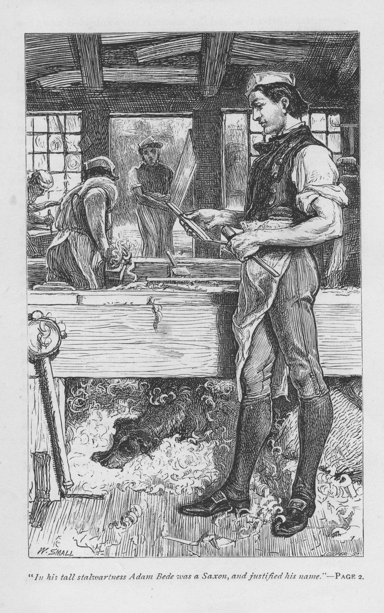 Scena da Adam Bede di George Eliot, c1885 da William Small